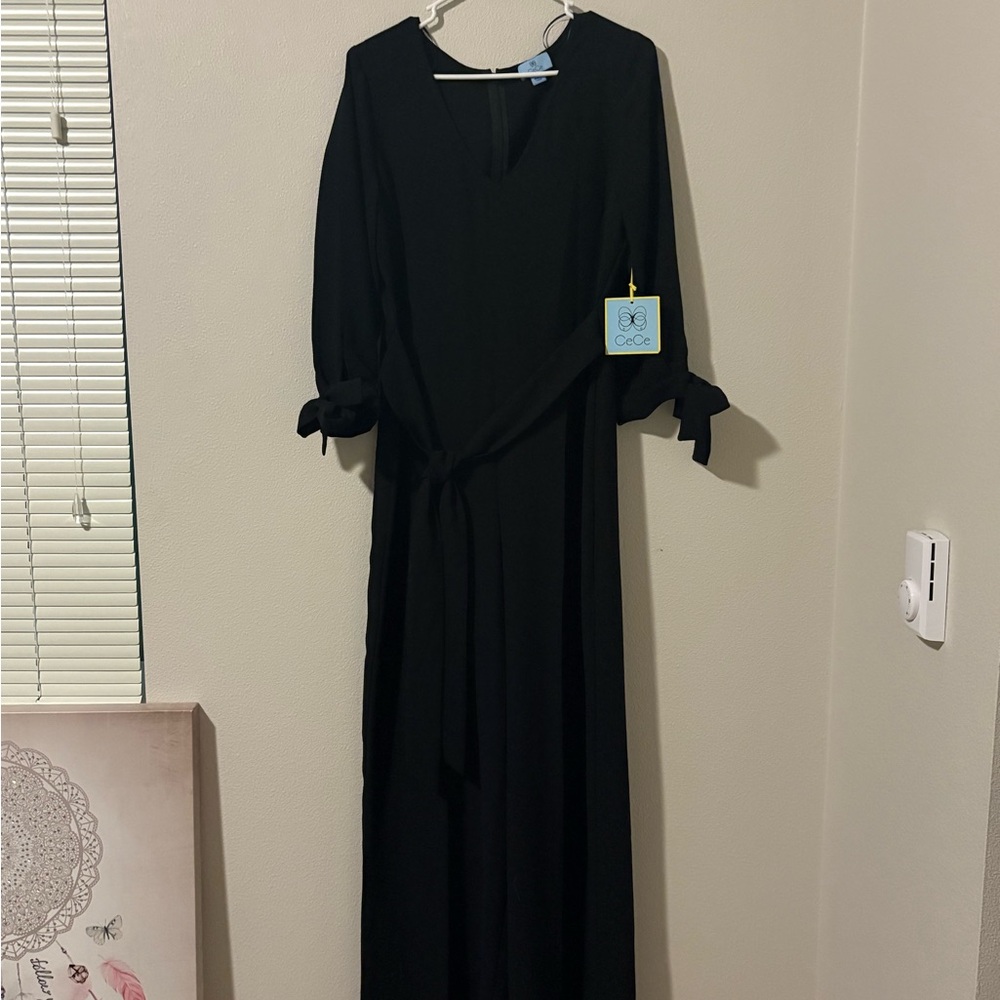CeCe Black Long Sleeve Dress